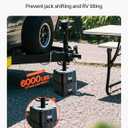 VEVOR Trailer Jack Blocks, 6" High Heavy Duty RV Leveling Blocks, Each with 6000 lbs Capacity, as RV Jack Stand, Stool, Camper Accessories, for Travel Trailers, 5th Wheels Class A/C Motorhomes, 2 Pcs