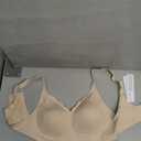 Vertvie Womens Seamless Bras No Underwire Supportive Wireless Push Up Full Coverage Bralette Comfort Scalloped T-Shirt Bra Medium