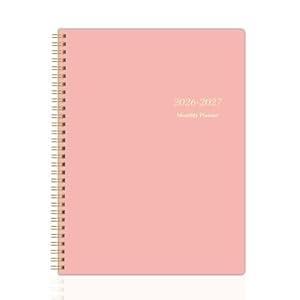 2026-2027 Monthly Planner, Calender Planner from Jan 2026 - Dec 2027, 24 Months for Planning with Habit Tracker, To-Do List, Goals, Summary , 7.5" x 10", Spiral Bindding for Personal Organizer and Office Supplies Pink