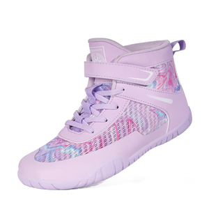 Kids Wrestling Shoes Boys Girls Boxing Shoes Mid Top Sneakers Zero Drop Sole Size EU:31