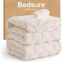 Bedsure GentleSoft King Size Blanket for Bed - Super Soft Cozy Blankets for Women Men Girls, Large Fuzzy Fleece Throw for Bedroom Decor, Cream,108x90 Inches