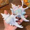 BARTOSI Shell Claw Clips Conch Hair Clips Large Hair Claw Barrette Mermaid Hair Accessories for Women and Girls (Pack of 2)