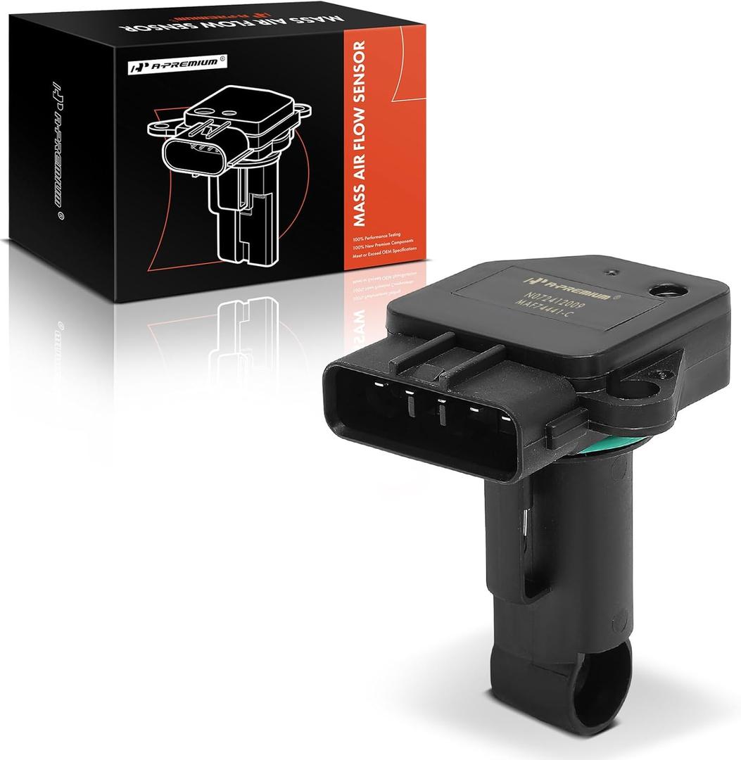A-Premium Mass Air Flow Sensor Compatible with Toyota Camry, RAV4, Corolla, Tacoma, Highlander, Tundra, Sienna, 4Runner, Matrix, Avalon, Yaris & Lexus RX330, ES300, IS300, GS300, GS430 & Mazda 3, 6