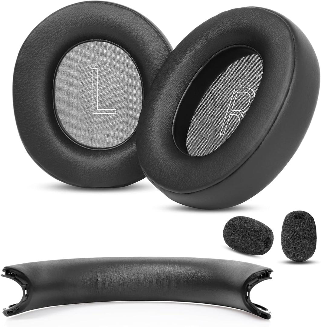 Xbox Headset Earpads and Headband cover Compatible with Microsoft Xbox Wireless Headset Xbox Stereo Headset 20th Anniversary Special Edition Headset( Protein Leather and Memory Foam ear cushions )