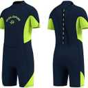 Goldfin Kids Wetsuit, Boys Girls Wet Suits Youth Toddler 3mm Neoprene Back Zip Keep Warm for Cold Water Swimming Diving Snorkeling Surfing Paddleboarding, 8