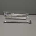 Straight Adjustable Mounted Shower Curtain Rod for Bathroom, Brushed Nickel Finish