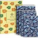 Hardcover Journaling Notebooks Gift Set,4-Pack,60 Blank Pages Each,4 Size, for Work and School - Japanese Washi Notebook and Durable for Daily Use, Office, Travel (Blue)