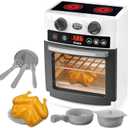 Toy Oven for Toddlers, Kitchen Play Set Accessories,Oven Realistic Pretend Play Appliance for Kids, Playset for Girls Boys Birthday Gifts
