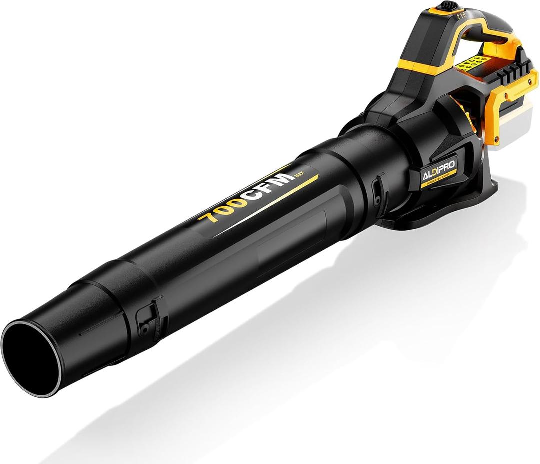 700 CFM Leaf Blower Compatible with DeWalt 20V Max Battery (Bare Tool)
200 MPH Heavy-Duty Cordless Blower with 2-Speed Sliding Switch, Copper Motor for Lawn Care, Yard Debris & Winter Snow