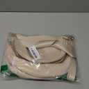 Pure Colour Crossbody Bag Bum Bag for Women,Spacious Purse Fanny Packs Belt Bag,Oversized Bum Bag (Colour Bum Bag-Beige)