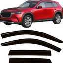 2024-2026 Tape-On Rain Guards for Mazda CX-90 & CX-70 Side Window Visor Deflectors Turbo S Select Preferred Plus Premium Tinted Vent Shades CX90 CX70 2025