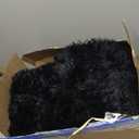 Andency King Size Comforter Set Black, Fluffy Winter Faux Fur Warm Soft Plush Bedding Comforter Set (1 Velvet Comforter & 2 Pillowcases), Fuzzy Thick Heavy Puffy Comforters Bed Set