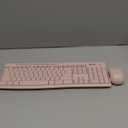 Logitech MK270 Wireless Keyboard and Mouse Combo for Windows, 2.4 GHz Wireless, Compact Mouse, 8 Multimedia and Shortcut Keys, 2-Year Battery Life, for PC, Laptop - Rose (1 Pack)