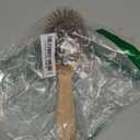 Bamboo Bristle Hair Brush for Women, Men, Kids; Dry and Wet Detangling Hair Brush Gently Enhances Shine, Smooths Frizz and Prevents Breakage in Fine and Straight, Thick and Curly Hair (oval)