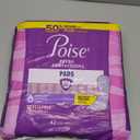 Poise Incontinence Pads & Postpartum Incontinence Pads, 6 Drop Ultimate Absorbency, Long Length, 42 Count 