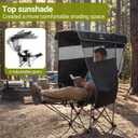 Nice C 4-Position Reclining Canopy Camping Chair with Footrest (1 Pack)
