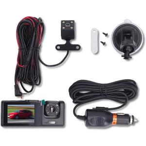 Car Traffic Recorder Night Vision - 3 Lens Front Rear HD Video, Clear Night Recording for Enhanced Driving Safety and Easy Operation