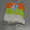 2 x Women's Neon Scrunch Crew Socks 80s 90s Retro 3-Pack Cotton Stacked Boot Calf Cozy Ribbed Slouchy Socks Size 5-10 (1-white/Neon Green/Neon Orange)