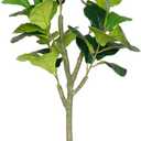 4ft Fiddle Leaf Fig Tree Artificial, Faux Fig Tree w/ 42 Leaves, Fake Ficus Lyrata Plant Real Touch Technology, Ideal for Home Office Indoor Decoration