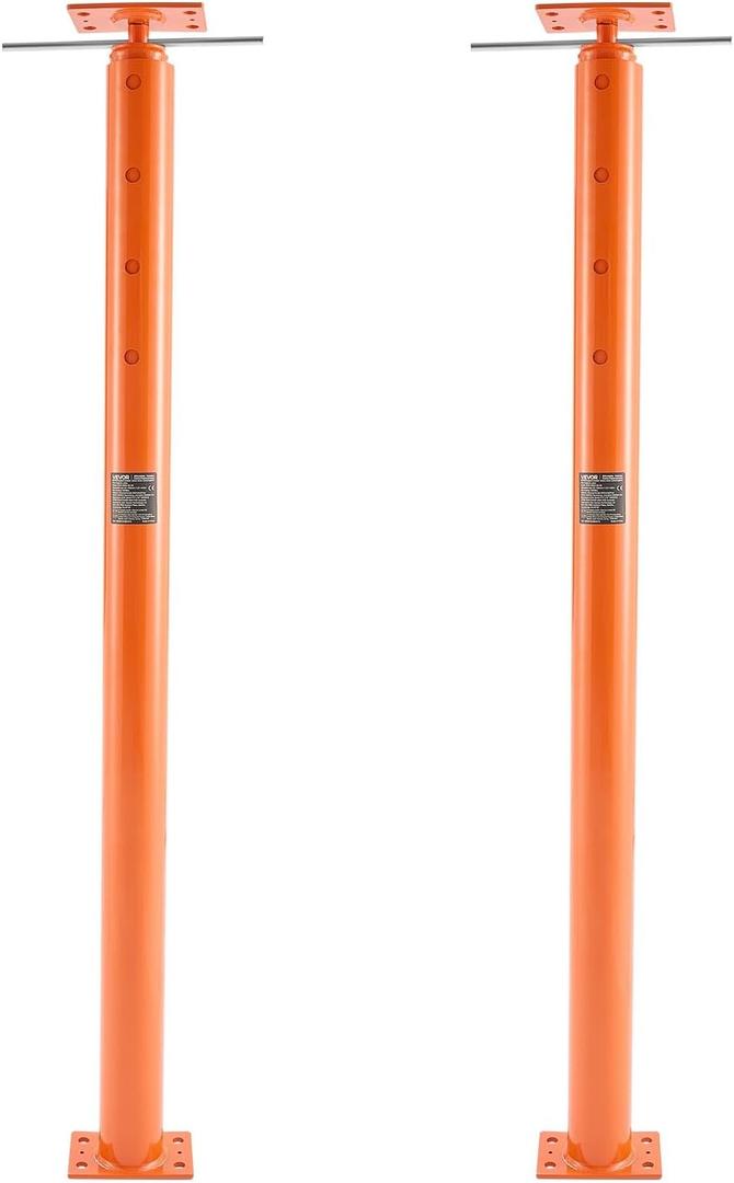 VEVOR House Floor Jacks, 2 PC, 54"-150" Height Range, 11200 lbs Max Load