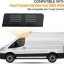 Window Vent Covers Compatible with Ford Transit Full Size 2015-2026