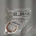 Car Thermostat Water Neck Housing Gasket, 1/8" Aluminum Carrier Silicone Engine Coolant Outlet Gasket, Automotive Thermostat Water Neck Replacement, Compatible with SBC BBC 265