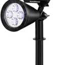 InnoGear Solar Spot Lights, Outdoor Solar Lights Solar Spotlights Flag Pole Light Waterproof Landscape Lighting Outside for Flag Uplighting Backyard Patio Pathway Statue Palm Tree Sign, Cool White