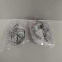 3 Pack Oxygen Mask for Adult Face with 7' Tube & Adjustable Elastic Strap- Size XL (Clear)