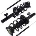 PAROD 4Pcs Front & Rear Shock Absorbers Struts Fit for 2004-2009 Mazda 3 (Exc. MazdaSpeed), 2006-2010 Mazda 5, w/Coil Spring Assembly, Replace #172264 172263 343412