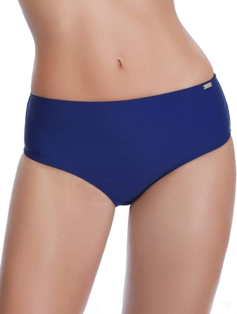 AXESEA Womens Bikini Bottoms Swim Bottoms Swimsui Swim Briefs (Medium, Navy 1 Regular Coverage)