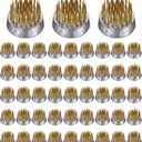M METERXITY 12-Pack Flower Frog 0.9" Round Brass Flower Pins Flower Frog Holder Flower Arranger Fixed Tools Floral Frog for Arrangements Vase/Plant Decoration/Home Decor [1.1cm Pins]
