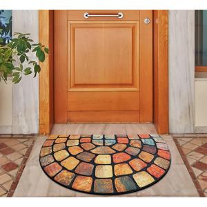 ubdyo Welcome in Style Front Door Mat - Low Pile Front Door Mat Outside Entrance - Muddy Dirt Trapping Welcome Matt Outdoor - Rubber Backing Anti Slip Indoor Doormat Entrance, 29" x 17"