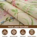 Round Waterproof Tablecloth Linen Textured Table Cloth,Stain and Wrinkle Resistant Washable Fabric Table Cover for Dining, Party, Camping and Outdoor,70InchPink Flower
