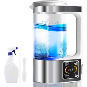 Hypochlorous Acid & Sodium Hypochlorous Solution Generator, 2000ML Capacity Portable Electrolyzed NaCl Water System Making Generate HClO Machine for Home Kitchen School Restaurant Bathroom Cleaning