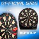 Franklin Sports Electronic Dart Board Sets - Soft Tip Electric Dartboard with Digital Scoreboard - (6) Darts Included, 15"