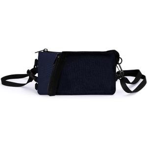 Small Crossbody Bag for Men, Horizontal Cell Phone Pouch Fits up to 6.5", Slim Sling Bag, 5 Pockets, Arm Strap