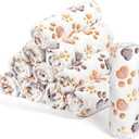 Tegeme 12 Pcs Pet Blankets Soft Fluffy Fleece Dog Cat Warm Paw Print Pattern Blankets Flannel Throw for Pets Dog Puppy Cat(23 x 16 Inch,White)