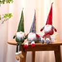 Threan 3 Set DIY Gnome Kit Elf Gnome Plush Crafts Felt Christmas Ornaments Sewing Craft DIY Ornaments for Adults(Classic Style)