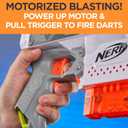 Nerf Modulus Stryfe Motorized Blaster - Fires 6 Darts in a Row - Includes Drop Grip, Barrel Extension, 6-Dart Clip, 6 Nerf Elite Darts