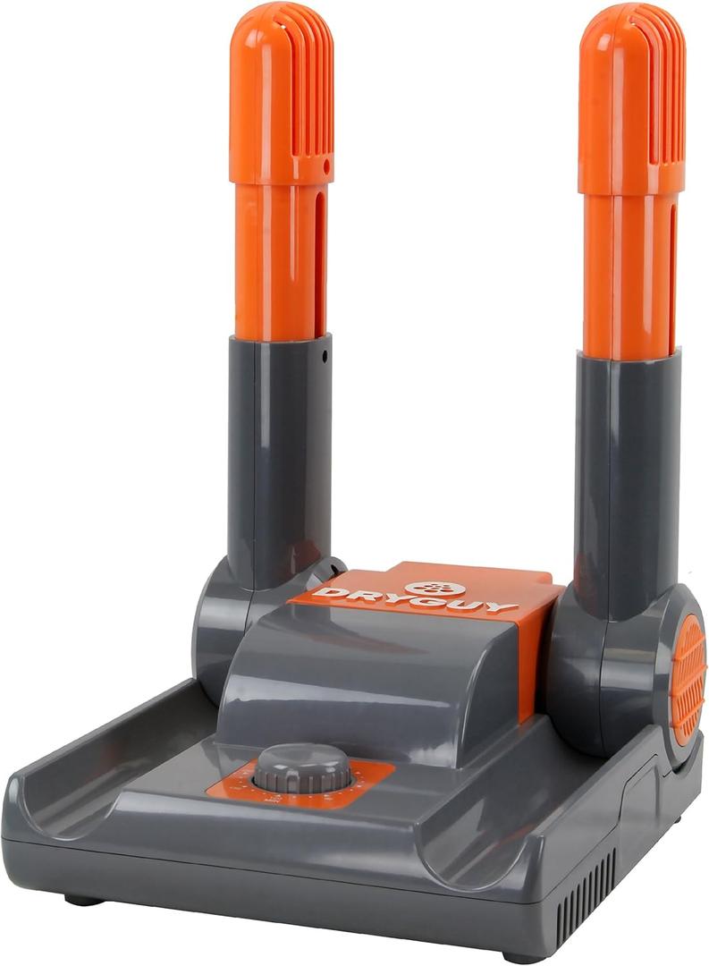 DryGuy Shoe, Boot, Garment & Gear Electric Dryer, Quick Drying for Ski, Work, Sports Equipment Energy Efficient, Odor Eliminating Design, Home or Garage Use, 2 Port, Heat + Fan