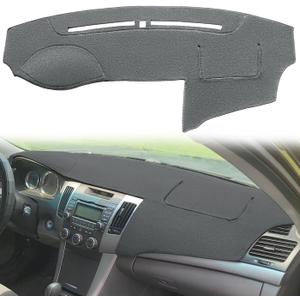 Dash Cover Mat Custom Fit for Hyundai Sonata 2009 2010 with Cutout for Sensor, Dashboard Cover Pad Protector (09-10 Dark Gray) F80