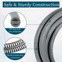 10FT 1/2" Natural Gas/Hose with Quick Couplings, Natural Gas/Steam Retrofit Kit for BBQs, Grills, Pizza Ovens, Deck Heating and Low Pressure Appliances