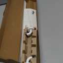 TYRON 1 Pack Magnetic Curtain Rod for Metal Door Adjustable 18-30 Inch, 3/8 in. Diameter, French Door Magnetic Cafe Curtain Rod(White)