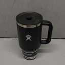 Hydro Flask Travel Tumbler with Handle, Lid and Straw - Insulated Stainless Steel in 32 Oz Black