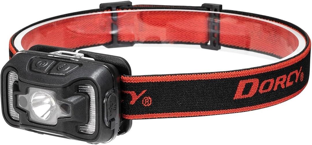 Dorcy 41-4359 330-Lumen USB Rechargeable Motion Sensor Headlamp, Black