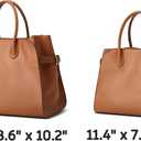 Vegan Leather Tote Bags for Women Large Tote Retro Top-handle Bag Trendy Work Bag PU Leather Purses