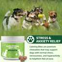 Calming Chews for Dogs - Natural Melatonin Pet Supplement Support Anxiety Relief Sleep Aid & Relaxation for Thunderstorms, Fireworks and Separation Vet Approved Soft Treats, Chicken Flavor 100 Chews