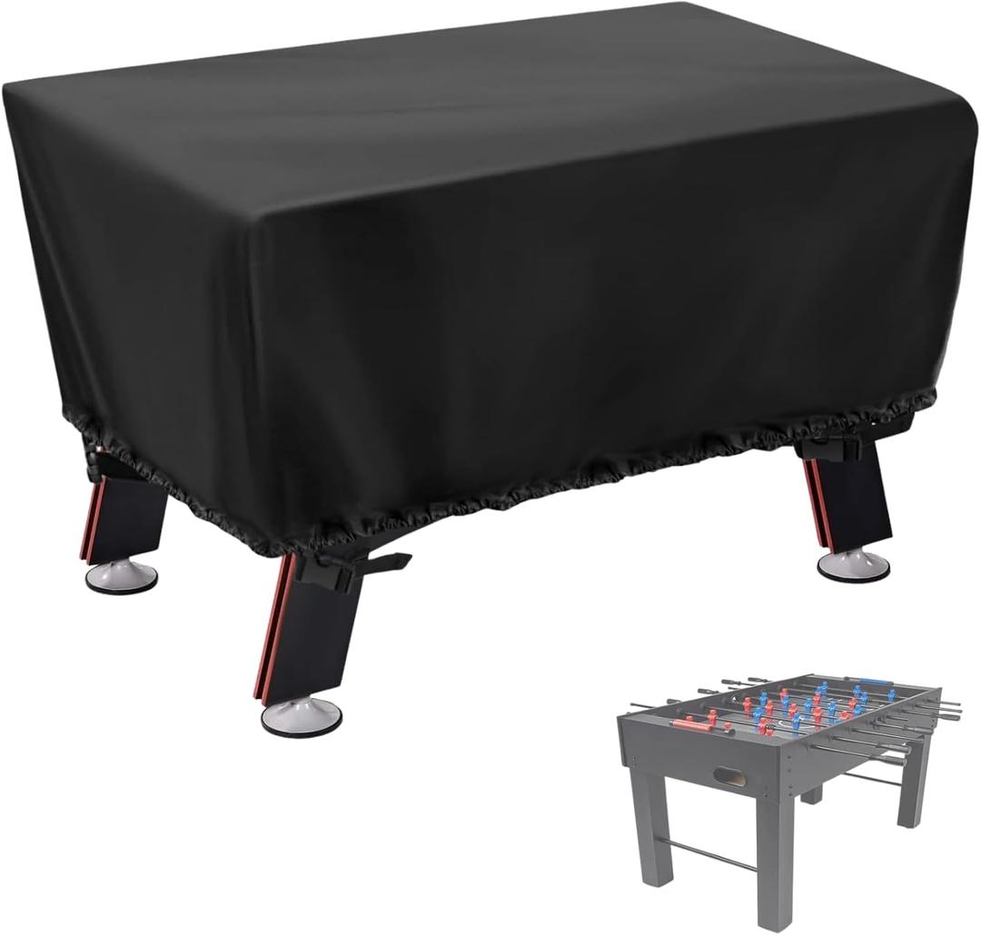 Foosball Table Cover - Waterproof football table Soccer Table Cover Outdoor Indoor Foosballs Table Covers - 57"L45"W30"H, Black