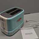 Nostalgia New and Improved Wide 2-Slice Toaster Perfect For Bread, English Muffins, Bagels, 5 Browning Levels, With Crumb Tray & Cord Storage, Aqua