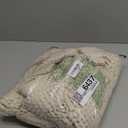 H.VERSAILTEX Bath Rugs for Bathroom Non Slip Bath Mats Extra Thick Chenille Striped Bath Rug Runners 47" x 17" Absorbent Fluffy Soft Shaggy Mats Dry Fast Plush Area Carpet for Bath Room - Ivory